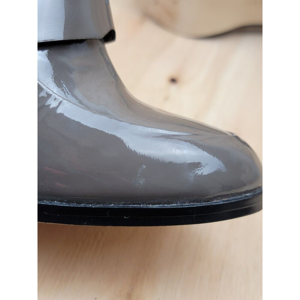 Calvin Klein High Heel Kathryn Penny Loafers Shoes Gray Patent Women's 7. READ! - Picture 8 of 11